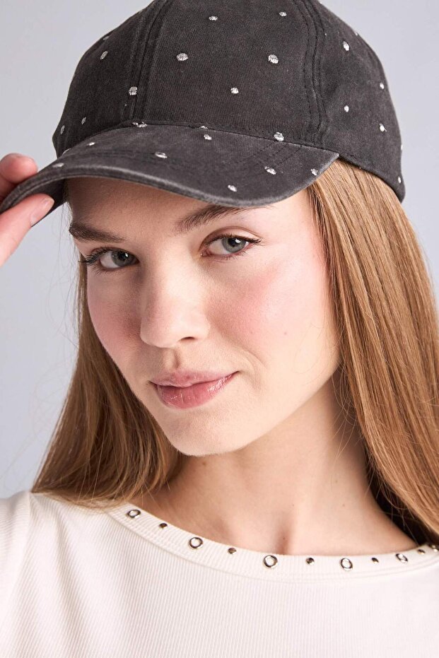 Women's Embroidered Cotton Cap Hat H4478Ax26Sm