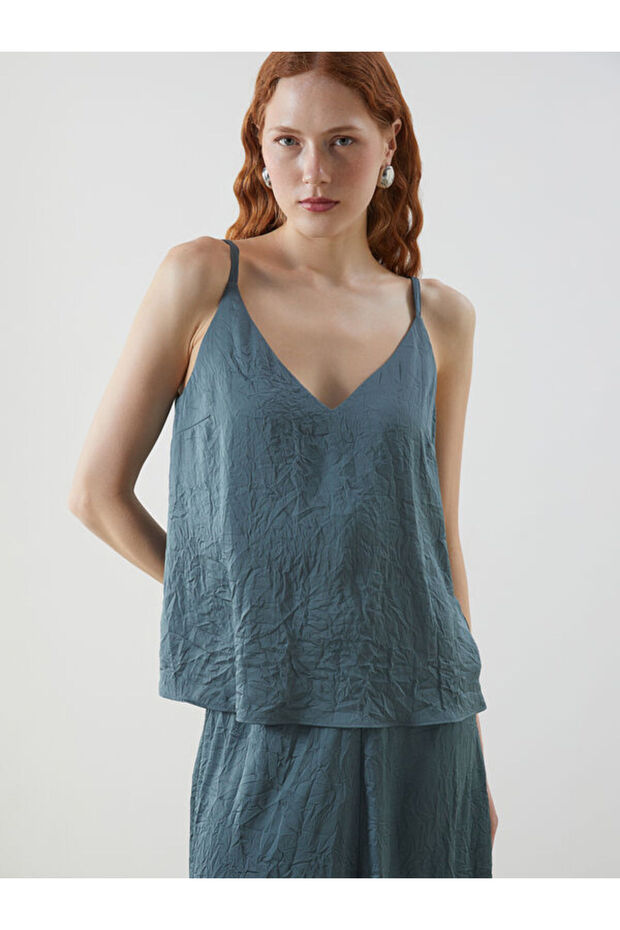 V-Neck Women's Blouse