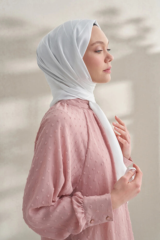 شال من قماش الكريب جاكار بنمط بريزما - 70 × 190 - 69