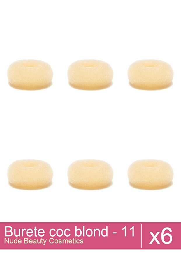 Set 6x Burete coc blond - 11 cm diametru - 1