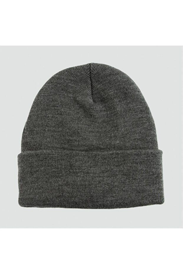 Flzdgnkr Double Layer 1St Quality Colorful Beanie Beanie (32548) Gloves -Gray