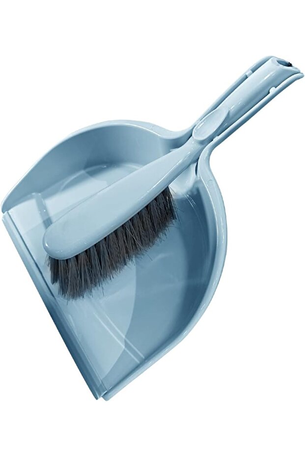 Dustpan with Brush DC3545 Dust Pan with Durable Flexible Bristles and Comfortable Grip Multi-Purpose Cleaning Tool Perfect for Home, Kitchen, Office Use