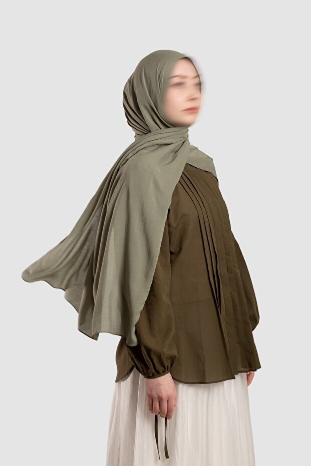 شال فيسكوز ناعم باللون الأخضر الناعم