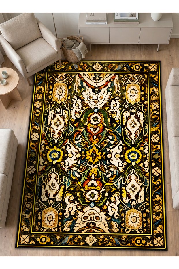 Sdt Traditional Theme Patterned Modern Woven Base Decorative Carpet Sdt1276