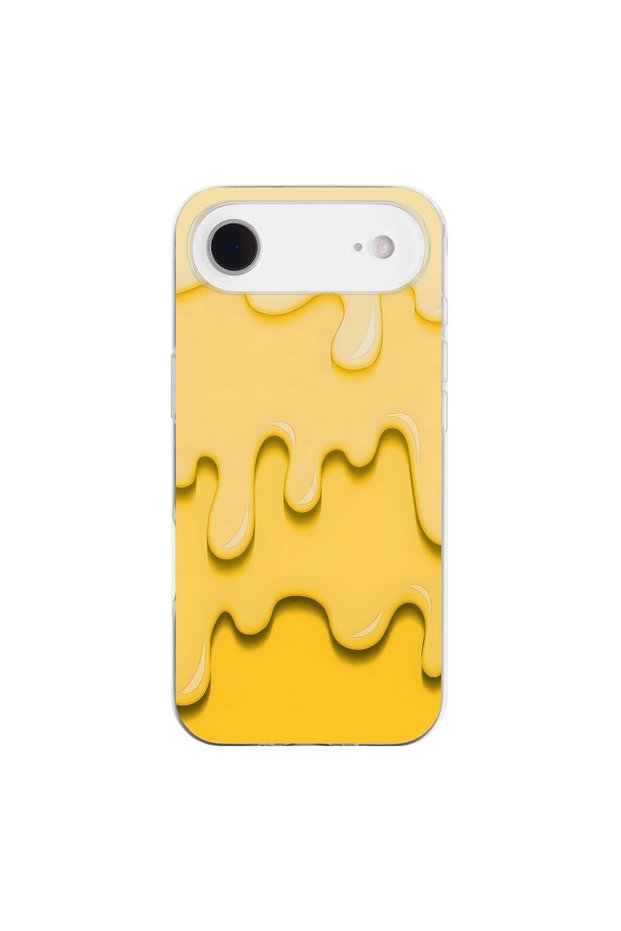 iPhone 17 Air Compatible Cream 5 Design Transparent Case