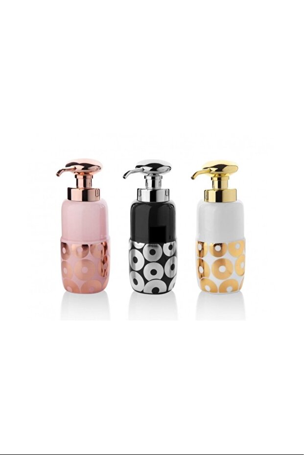 Patterned Porcelain Liquid Soap Dispenser -Zt-9114F