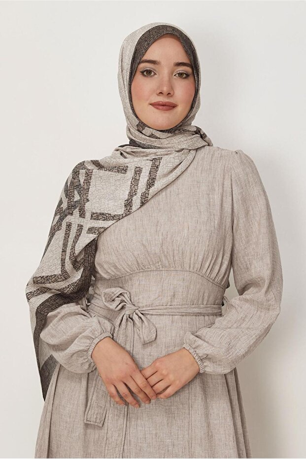 شال فيسكوز منقوش 8628