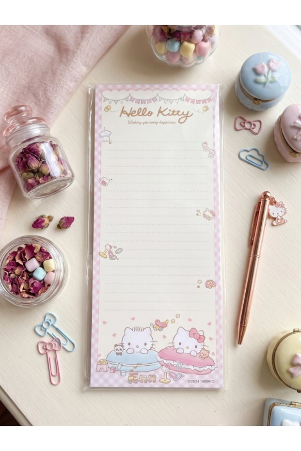 Kuromi & Hello Kitty Licensed Notepad 9X22,7 cm