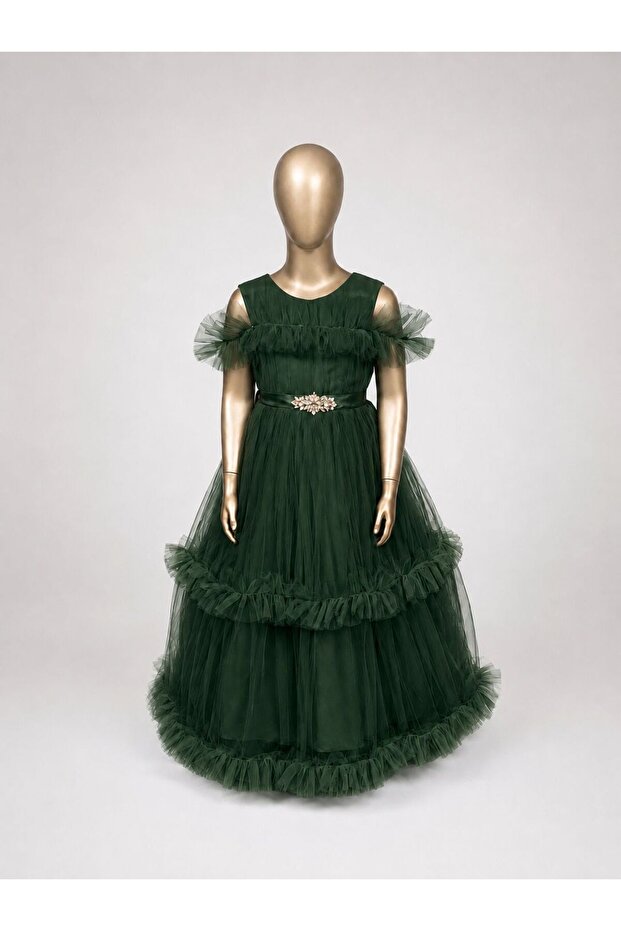 Girl's Evening Dress -Aby-0048 New Model