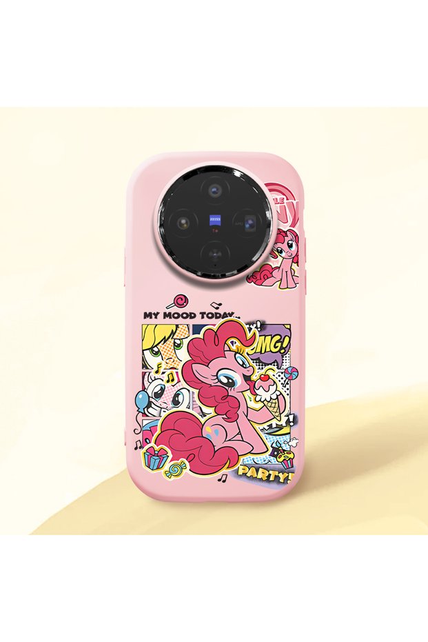 Vivo X300 Compatible Shock-Absorbing Camera Protected Pink Silicone Case