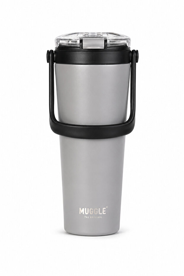 700 ml Ssm-120 Stainless Steel Thermos Cup with Handle and Straw for Cold and Hot Drinks