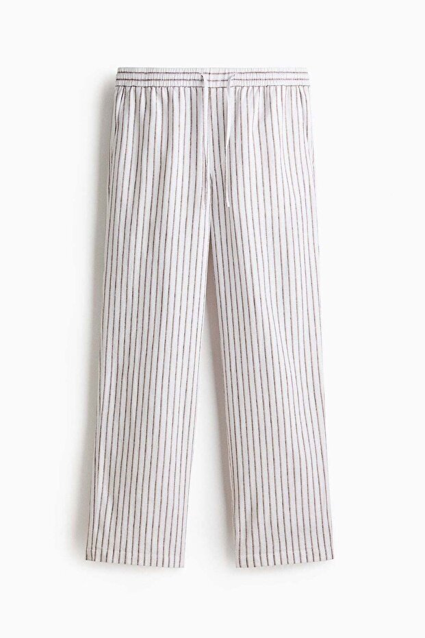 Relaxed Fit Linen-blend trousers