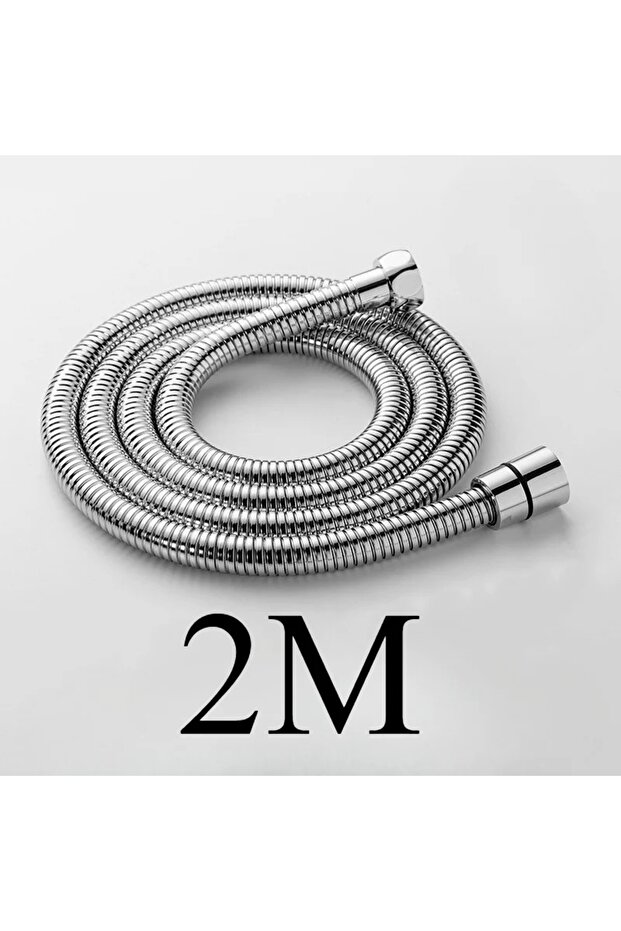 2m 304 Stainless Steel Shower Hose High Quality Faucet Hose Flexible Shower Hose Thick Silicone Bath