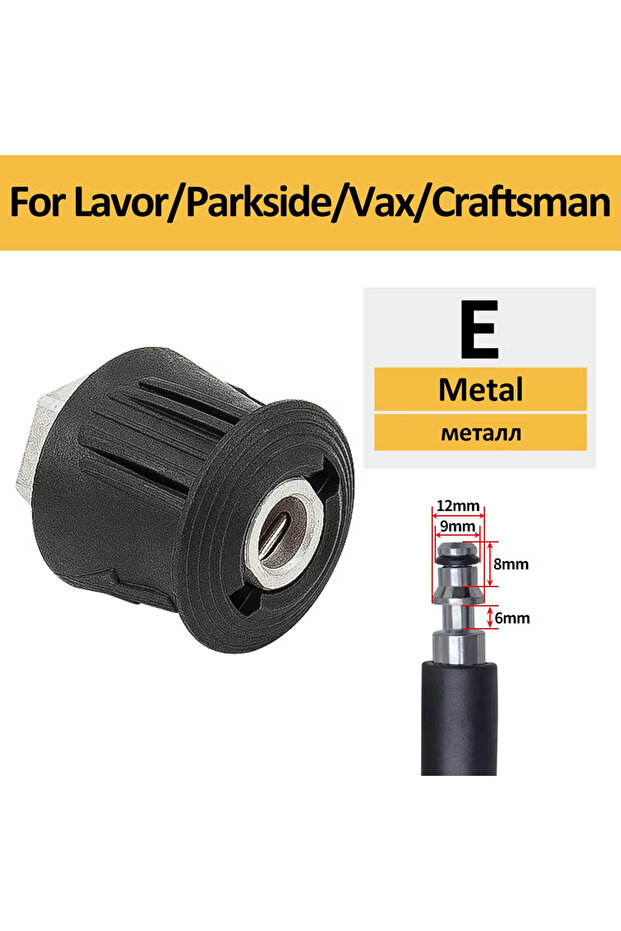 D Pressure Washer Hose Connector Converter, M22 Outlet Adapter Compatible with Karcher/Nilfisk/Stih.