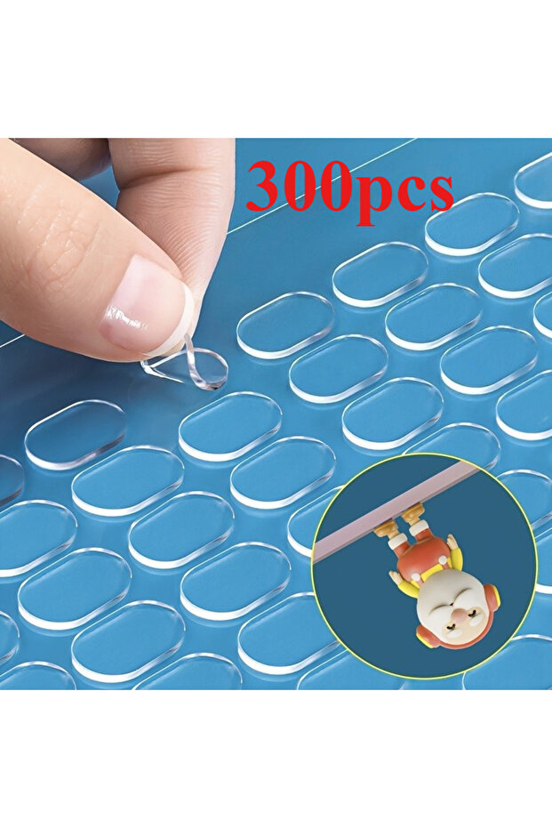 300pcs 180/300pcs Double Sided Adhesive Transparent Dot Nano Seamless Blind Box Figurine Handicraft