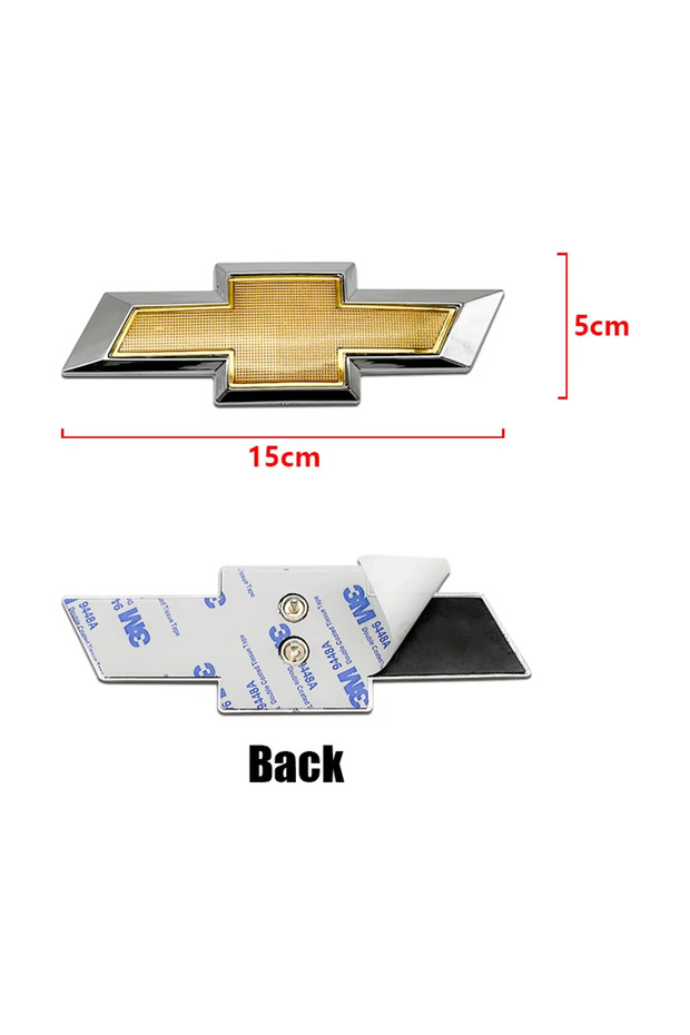 15cm Glod 1Pc 15cm ABS Car Front Logo Grill Rear Bumper Tail Door Trunk Emblem Sticker 3D Styling Ac
