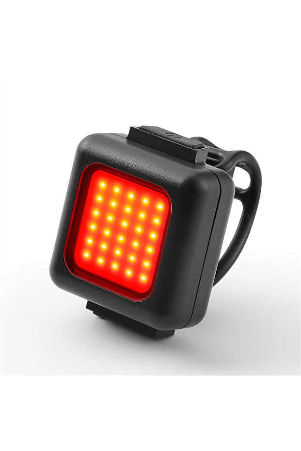 Red Bicycle Front Rear Light Mini LED Rechargeable COB Bike Headlight Taillight Waterproof Easy to I