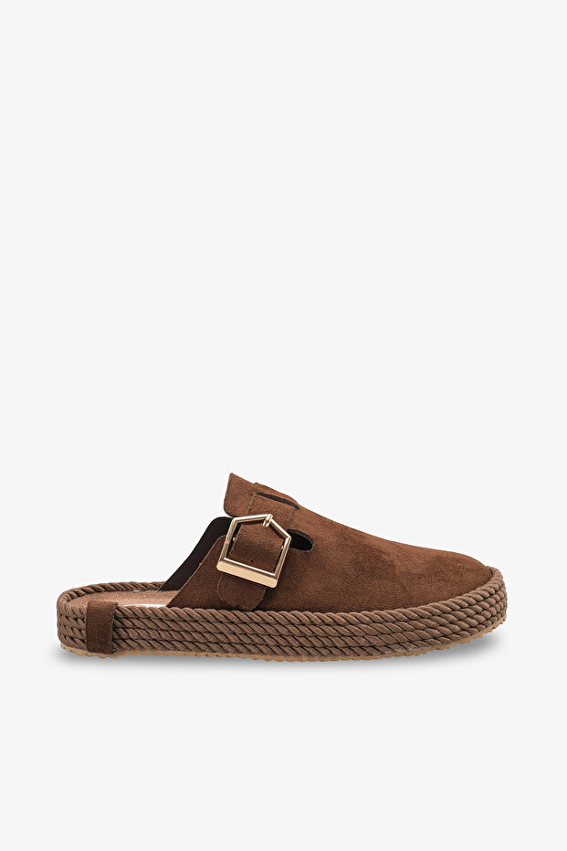 Luensi Women's Slippers - Brown Suede