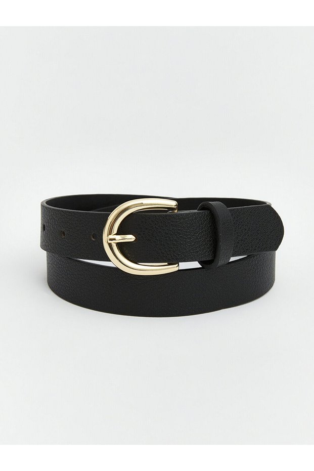 Nevavm Women's Belt with Metal Buckle