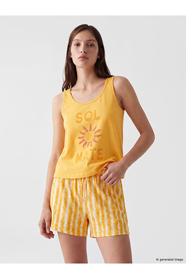 Esvab • Modern & Distinctive Zero Roba Collar Women's Shorts Pajama Set