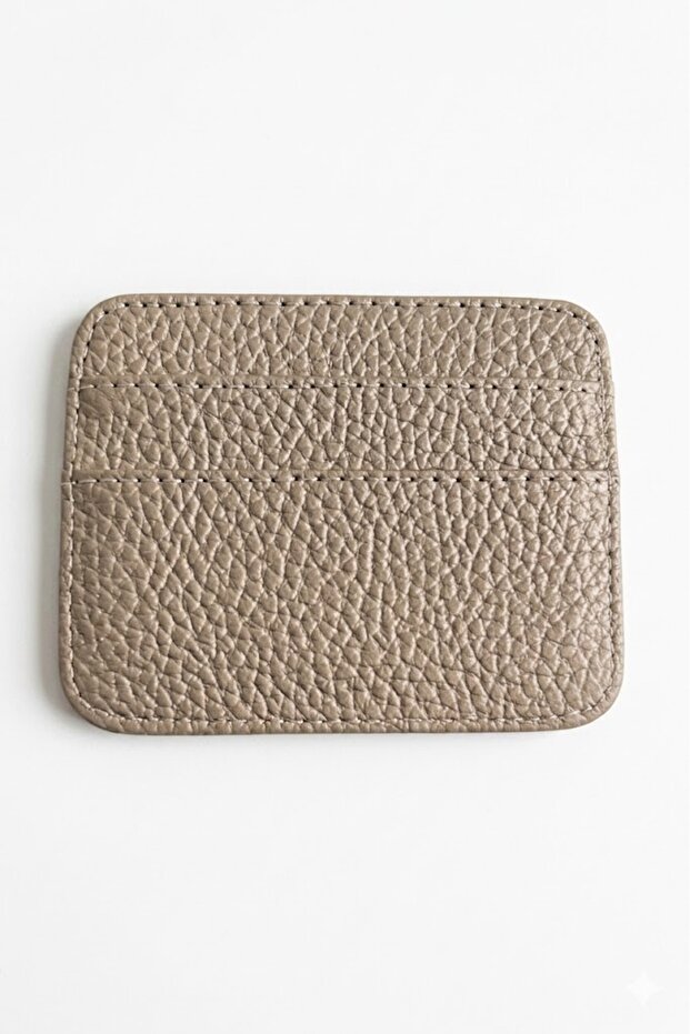 Genuine Leather Look Minimalist Card Holder - 4 Compartment Slim Wallet