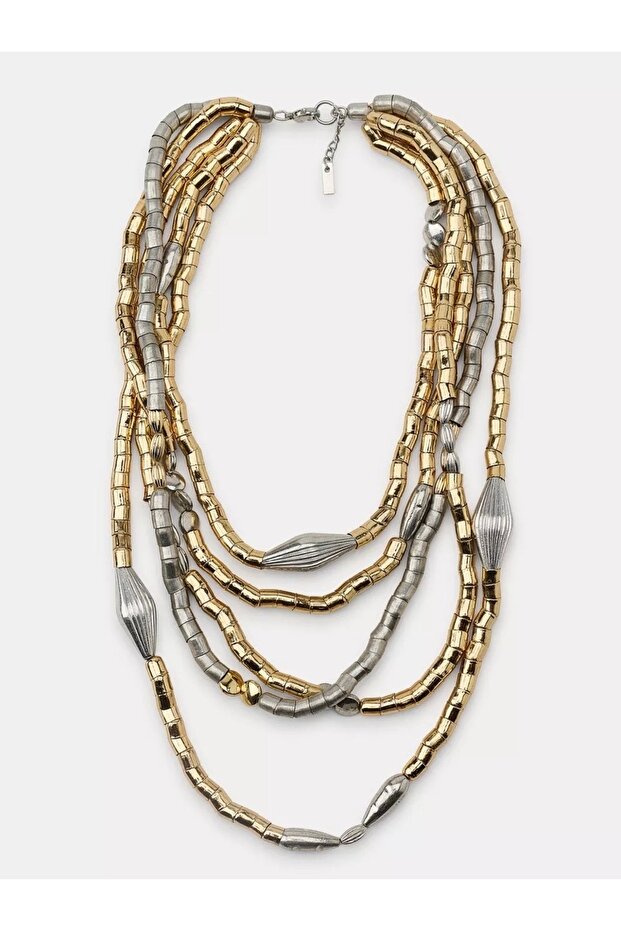 Multiple Women's Necklaces with Gold Pieces
