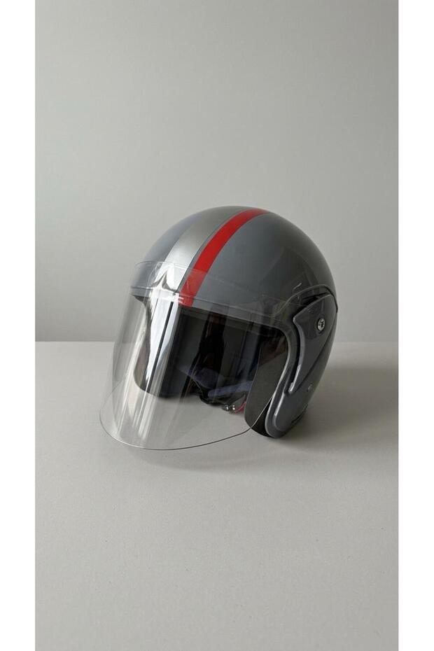 diğer0101 Motosiklet Yarım Kask Kırılmaz Özellikli