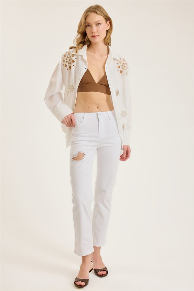 Stone Heart Window Pocket Trousers