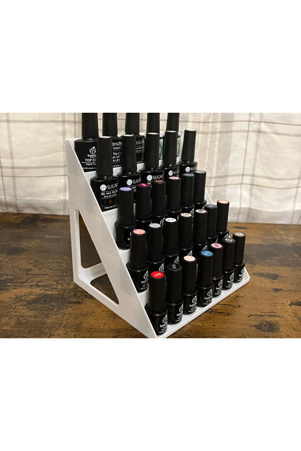 Compact Nail Polish Organizer Stand | Desktop Nail Polish Organizer and Nail Polish Rack