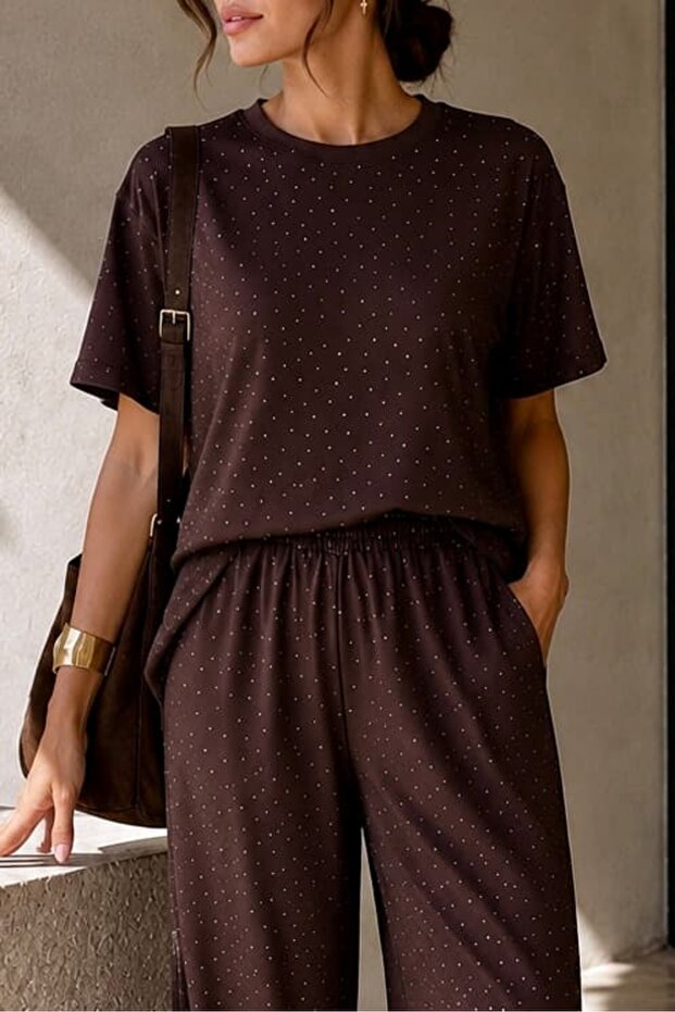 Daily Stylish Stone Detailed Comfortable Fit Modal Set My3535