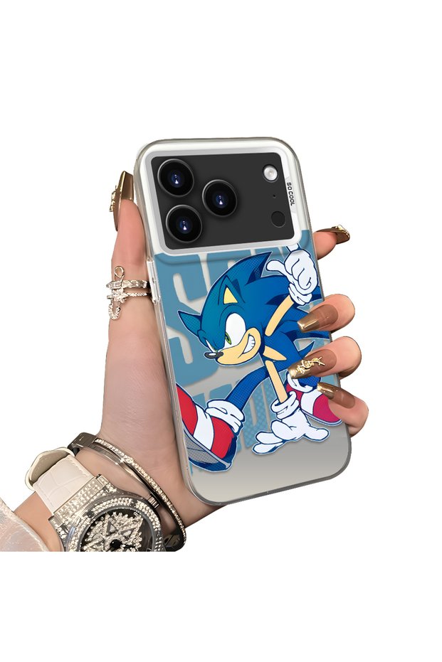 iPhone 17 Pro Max Compatible Hard Acrylic Back Silicone Edge Lens Protection Case