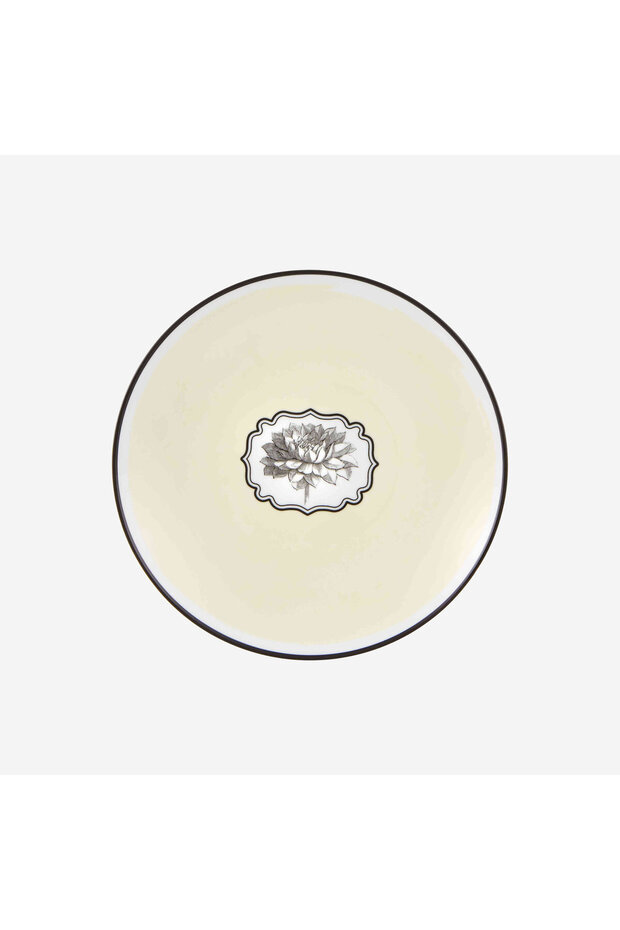 Herbariae by Christian Lacroix Yellow Porcelain Breakfast Plate 23 cm
