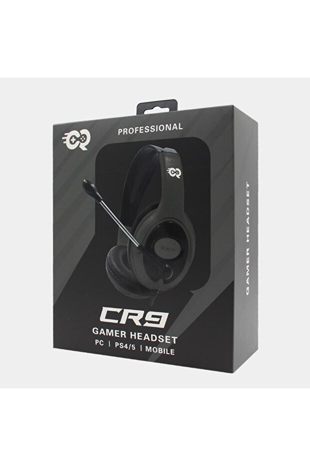 CR9 HEADPHONE WITH MICROPHONE FOR PS4/PS5/MOBILES ( GREY )
