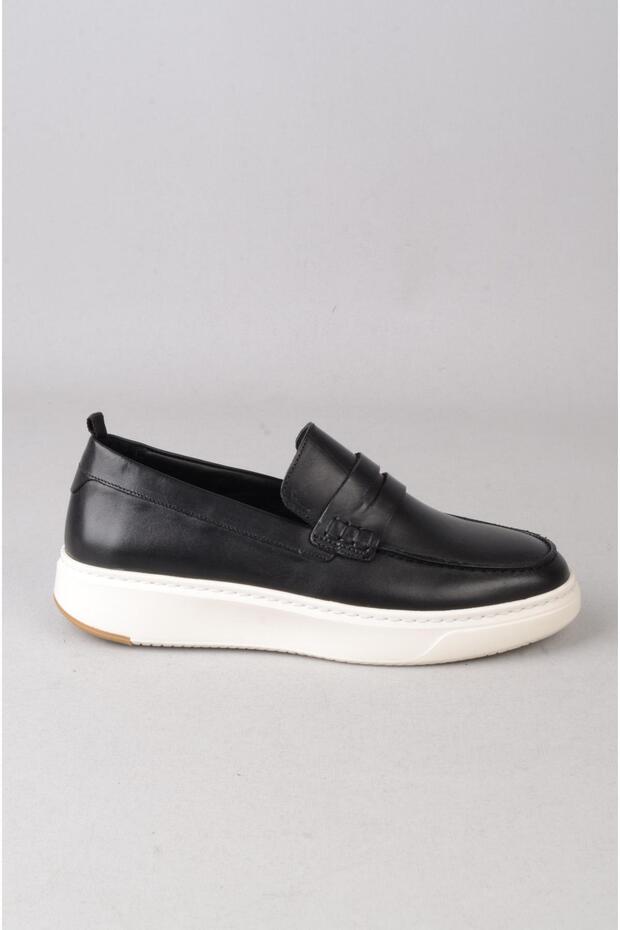 Kmc 3474 Genuine Leather Men's Shoes Black