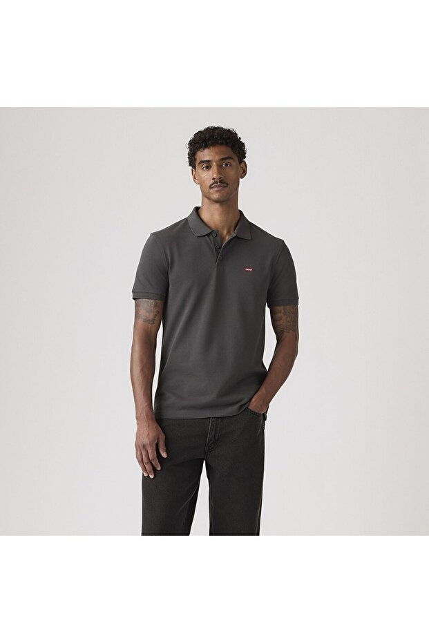 Levi's hm polo blackened pearl pique gray