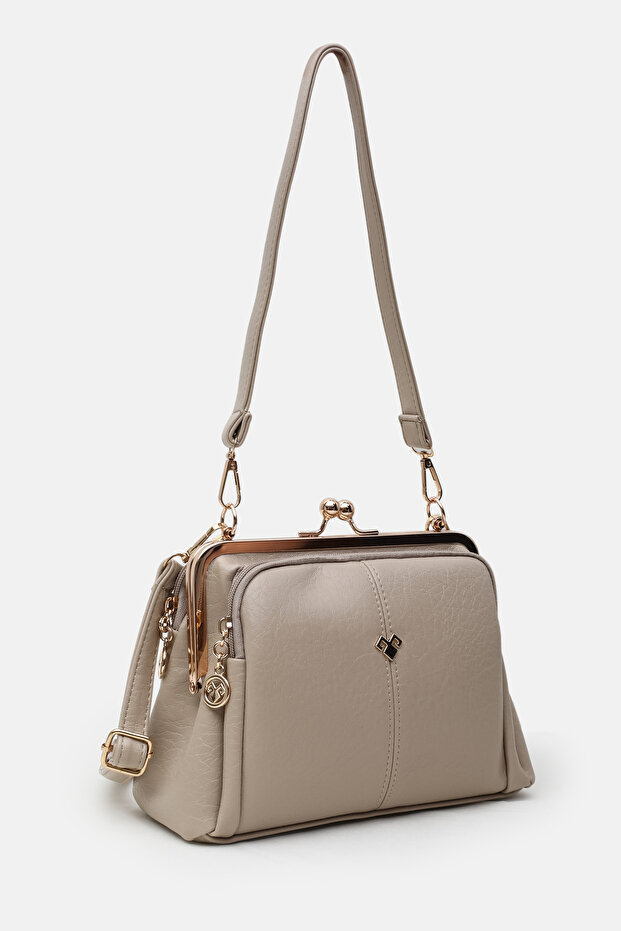 Women's Mink Scholarship Multi-Compartment Classa Leather Hand, Shoulder and Crossbody Bag