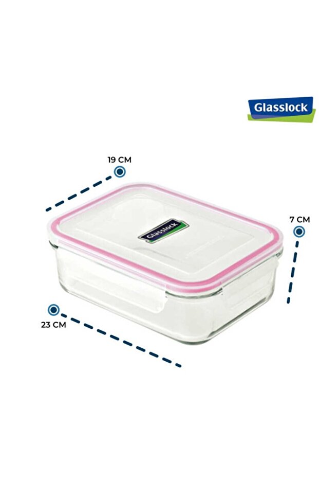 Rectangular Glass Storage Container - 2000 ml Kitchen - 4