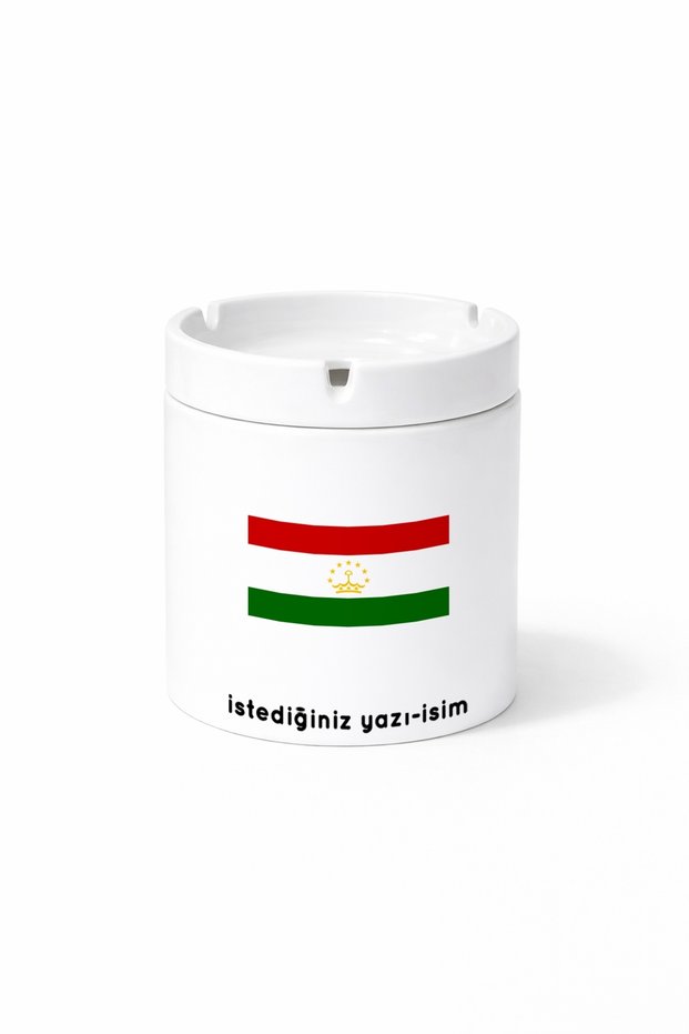 Country Tj Tajikistan Tajikistan Flag Flag Printed Ashtray Ashtray Gift
