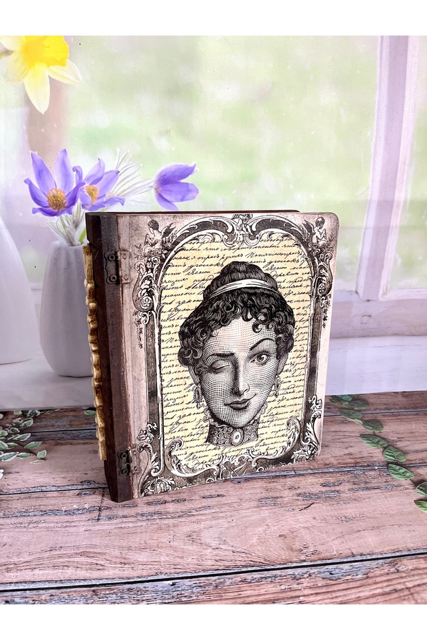 Fornasetti Patterned Wooden Book Box, Organizer