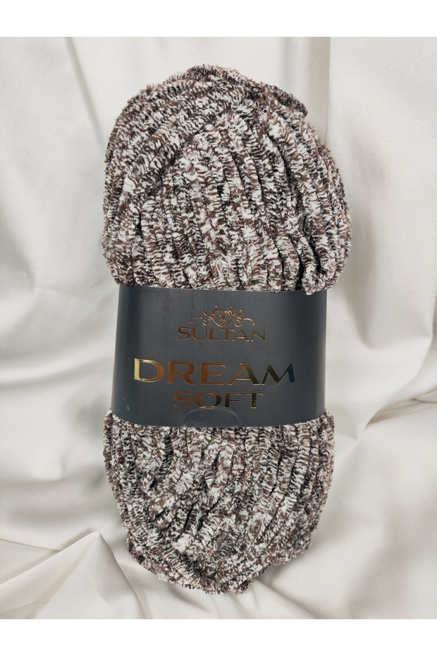 Dream Soft Velvet Melange Brown Hand Knitting Yarn 100Gr. 120 Meters. (1 Piece) - Color: 952