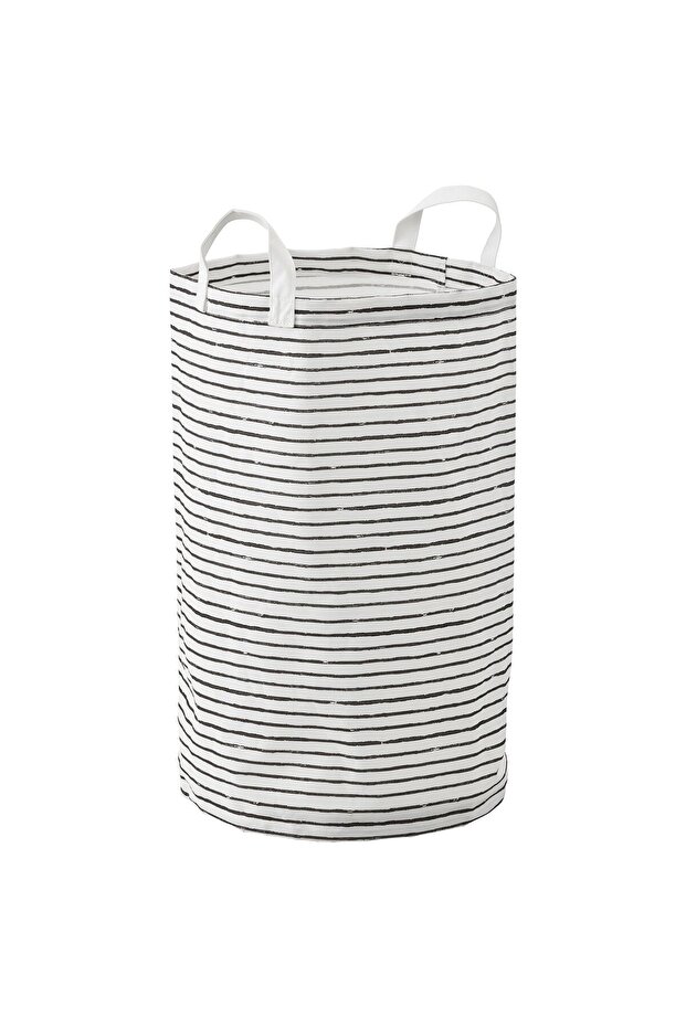 KLUNKA Laundry bag, white/black, 60 l