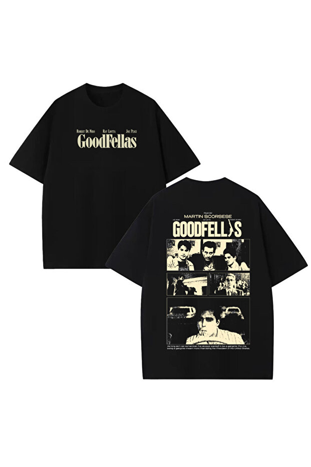 تي شيرت GoodFellas مطبوع للجنسين مصنوع من القطن بنسبة 100%