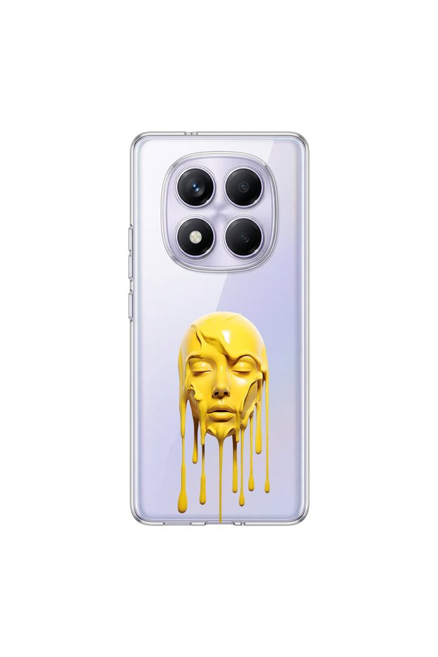 Redmi Note 14 Pro Compatible Aesthetic Face 5 Design Transparent Case
