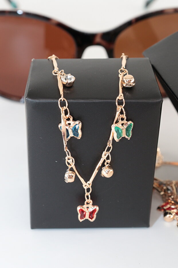 Wings of Dreams Brass Gold Color Women's Glasses Chain Beaded Eyeglass Lanyard Strap Accessory