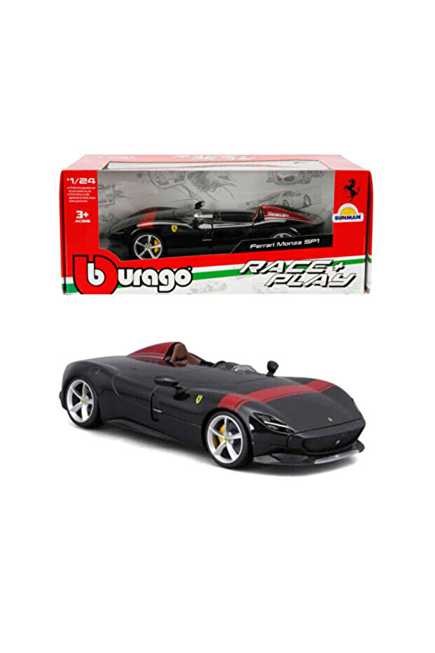 Bburago Ferrari Monza Sp1 Black 1/24 Model Car