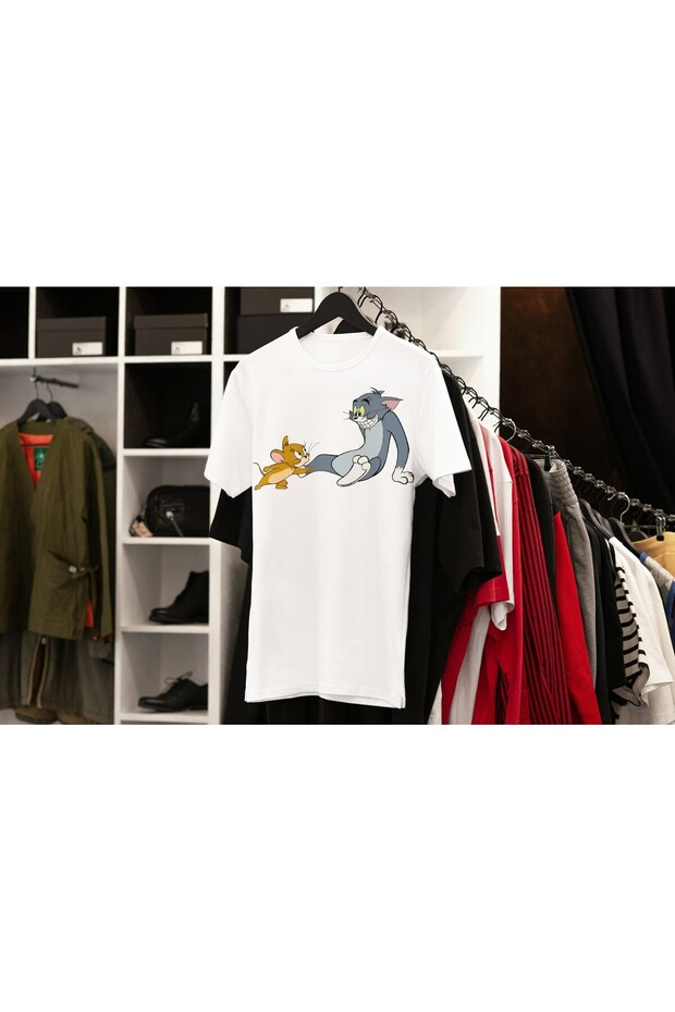 Tricou " Tom and Jerry - Tom scared " - 2