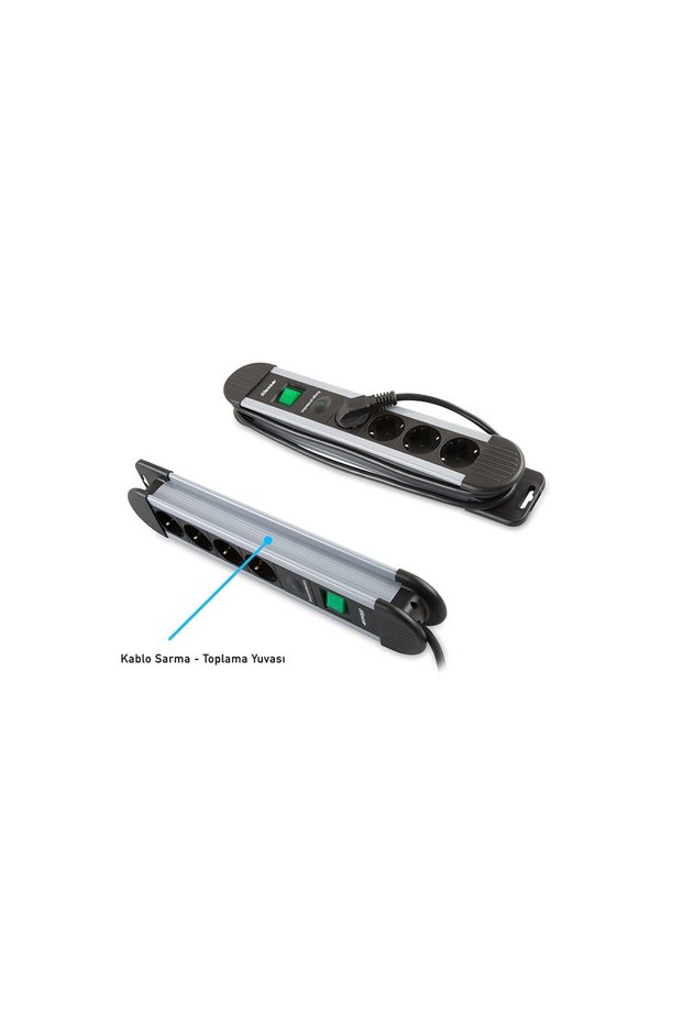 S-Link Swapp Spgks03, 3 Sockets, Surge Protected Socket, 1.5Mt Cable, 900 Joules (Gray) 100% Copper