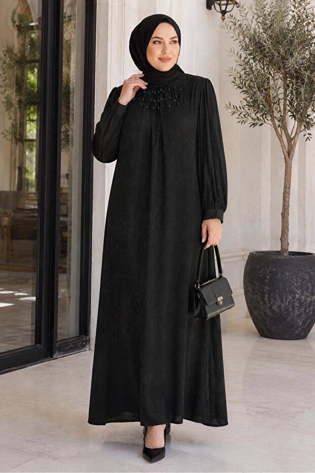 Plus Size Jacquard Dress 20995