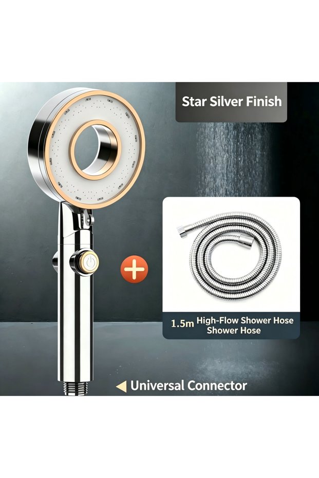 Shower Filter Shower Head, High Pressure 3-Mode with Chlorine Removal, Scalp Massage for Hair Care