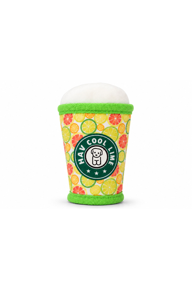 Cool Lime Beverage Plush Dog Toy | Dog Toy for the Fetch Game